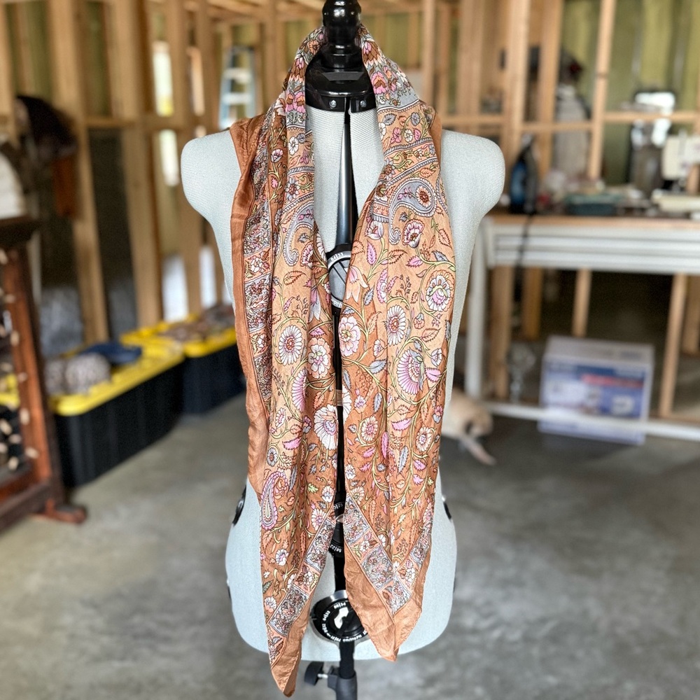 Bohemian floral scarf